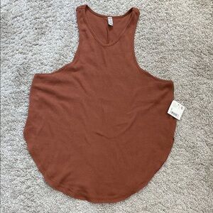 Women's Brown Sleeveless Top